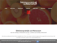 Tablet Screenshot of dietistenpraktijkboxtel.nl